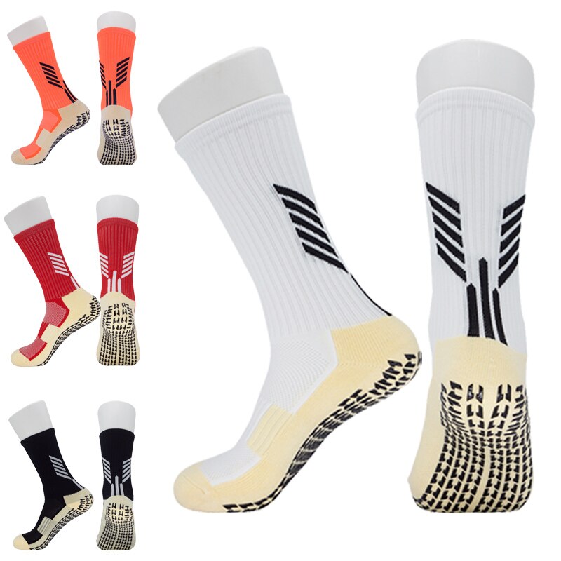 Anti-Slip Grip Knee Length Men's Soccer Socks