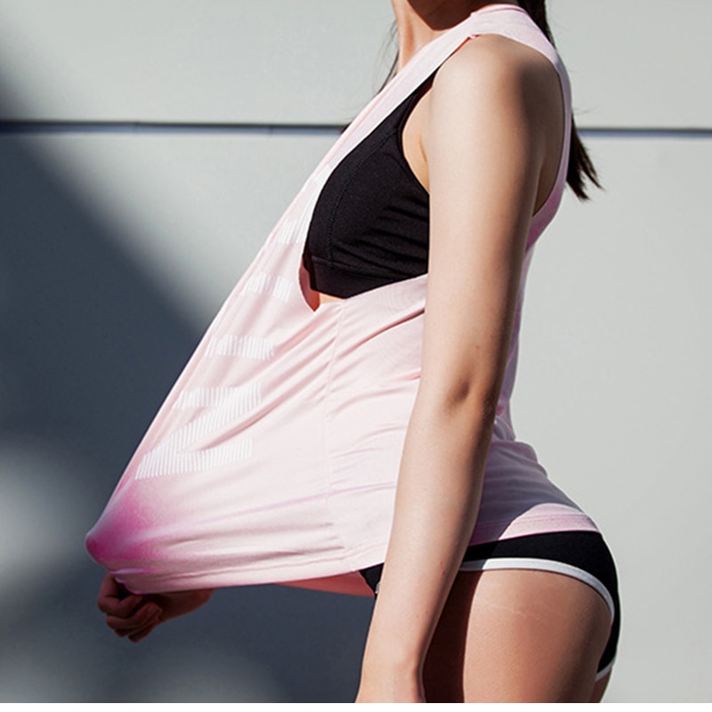 Letter Printed Fitness Women's Tank Top