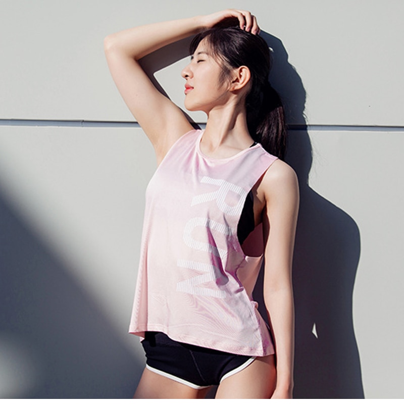 Letter Printed Fitness Women's Tank Top