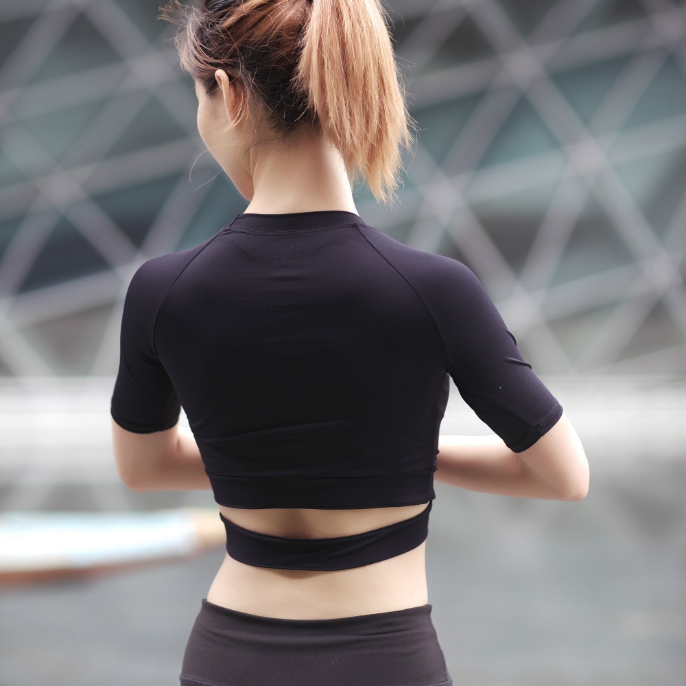 Women's Gym Elastic Crop Top