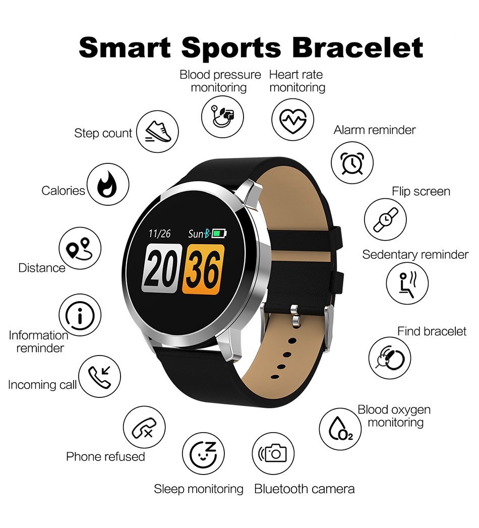 Steel Waterproof Pedometer Fitness Watches
