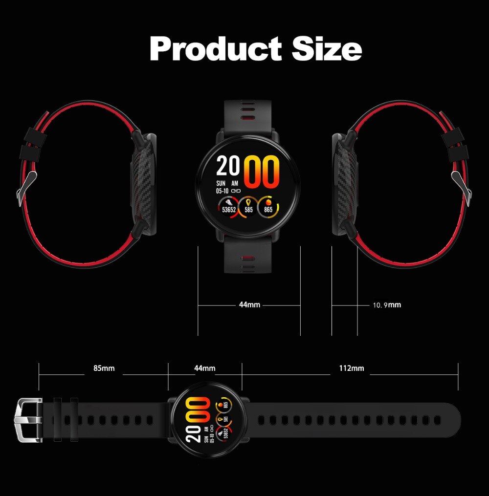 Waterproof IPS Screen Multifunctional Fitness Watch