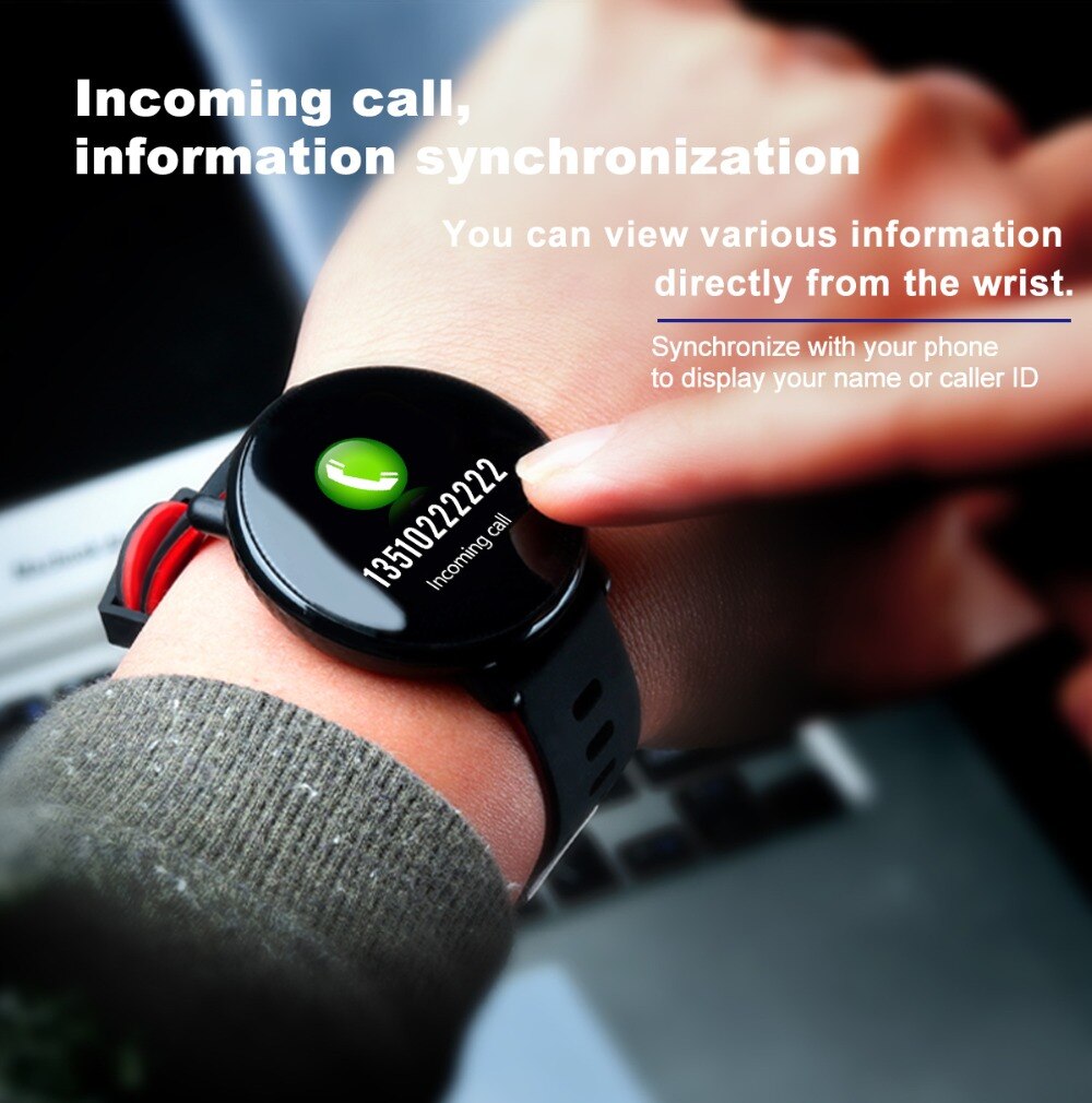 Waterproof IPS Screen Multifunctional Fitness Watch