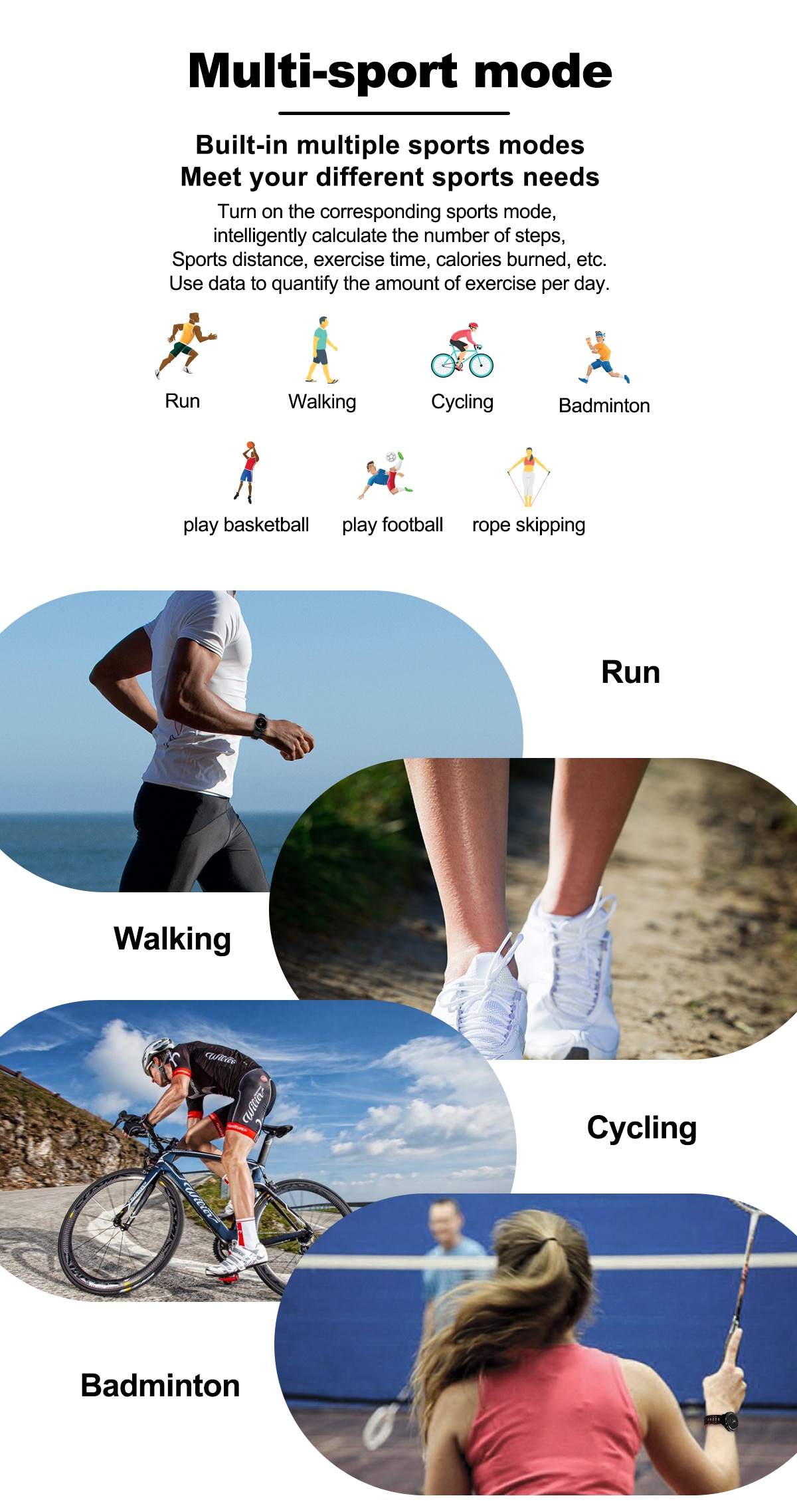 Waterproof Fitness Smart Watch