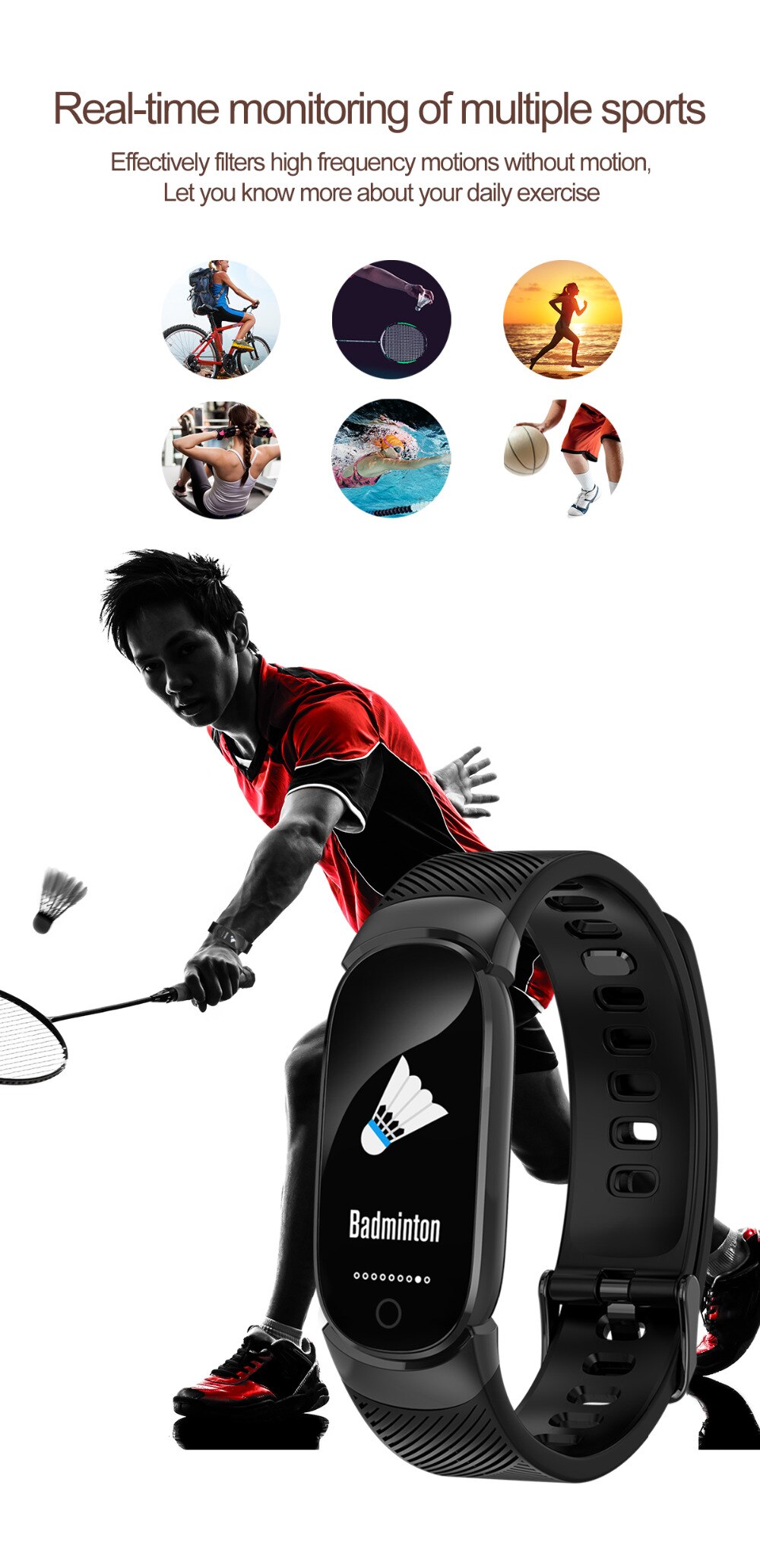 Sports Waterproof Smart Watch