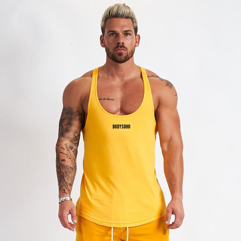 O-Neck Cotton Tank Top for Men