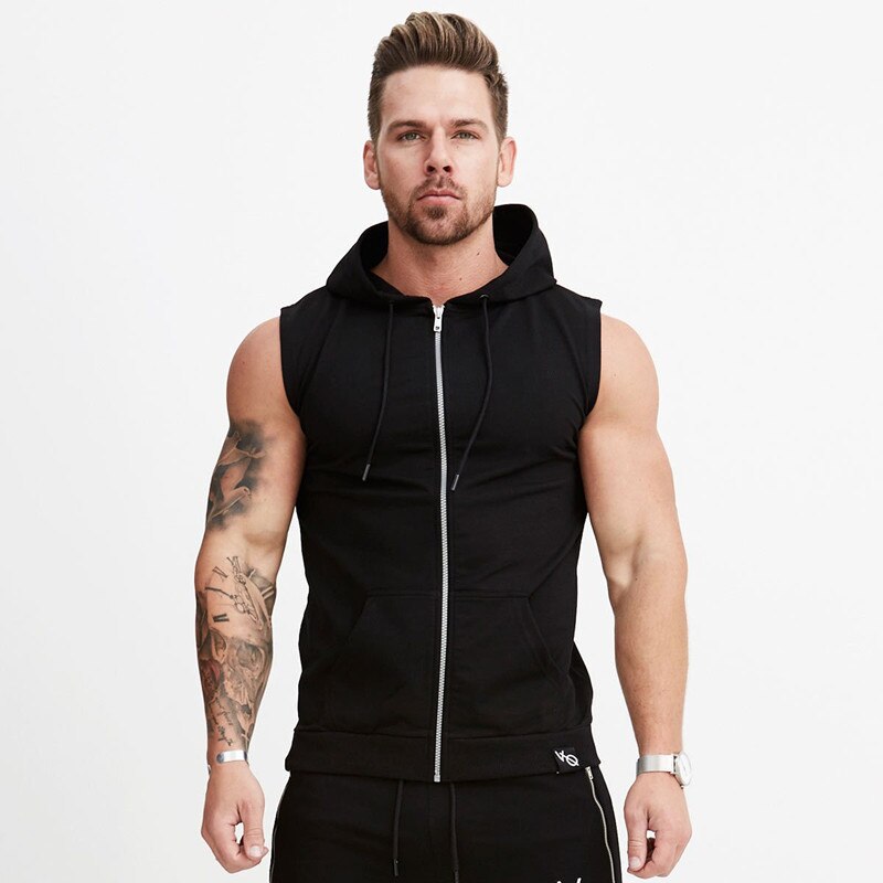 Men's Fitness Hooded Tank Top