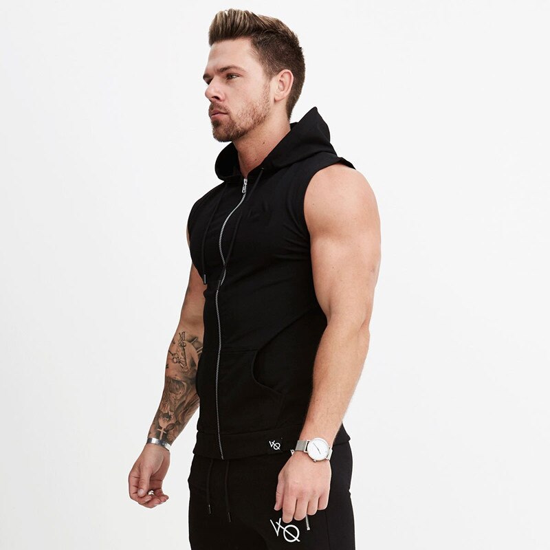 Men's Fitness Hooded Tank Top