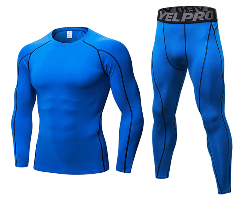 Men's Gym Elastic Shirt and Pants Set