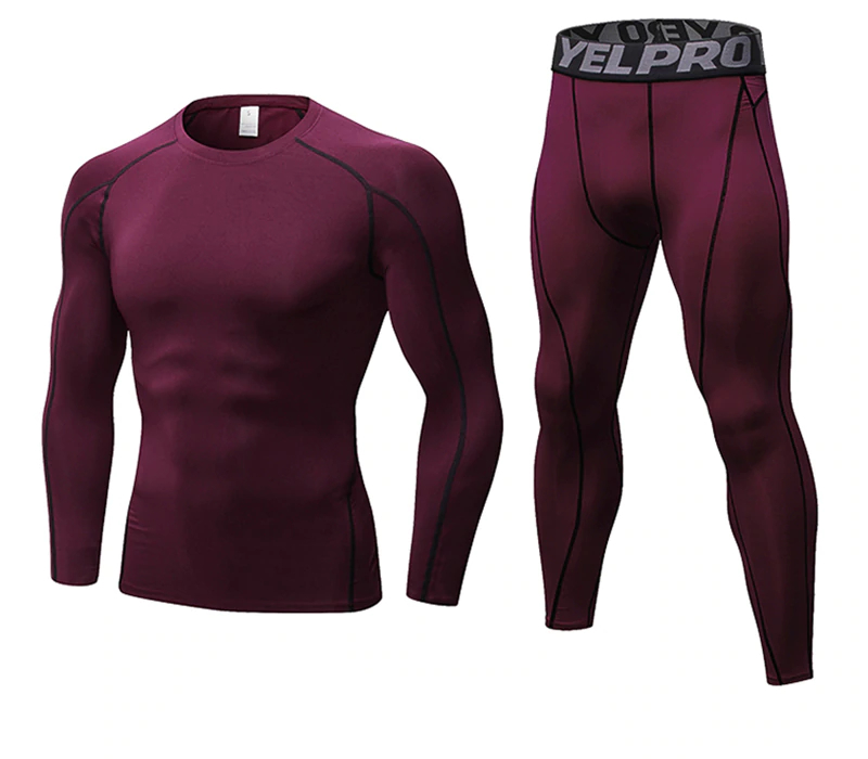 Men's Gym Elastic Shirt and Pants Set