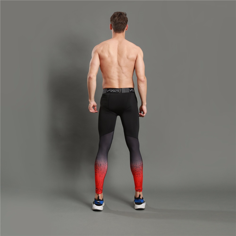 Gradient Printed Sports Men's Leggings